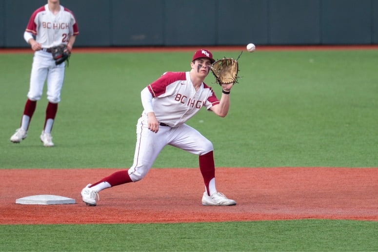 Brody Beale has made key plays across three big wins for BC High over the past week. (Patrick Donnelly/NEBJ)
