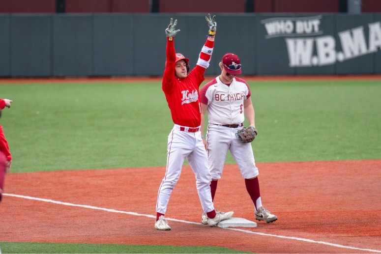 Rocky Vankoski (left) has been critical to Catholic Memorial's success this season. (Patrick Donnelly/NEBJ)