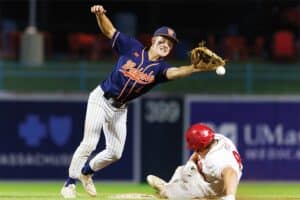 Shane Harrington has had a big start to the year for Walpole. (Kyle Prudhomme/NEBJ)