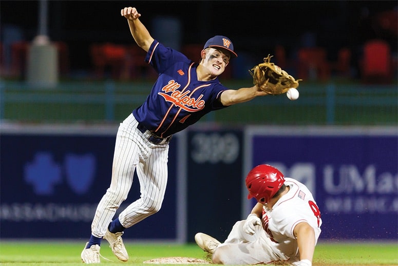Shane Harrington has had a big start to the year for Walpole. (Kyle Prudhomme/NEBJ)